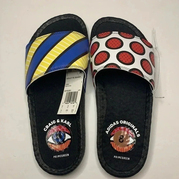 Adidas Adilette Boost Sandals Slides Shie Collab Craig & Karl NWT main image 8